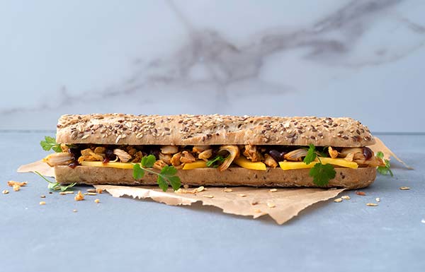 Stokbrood BBQ pulled chicken