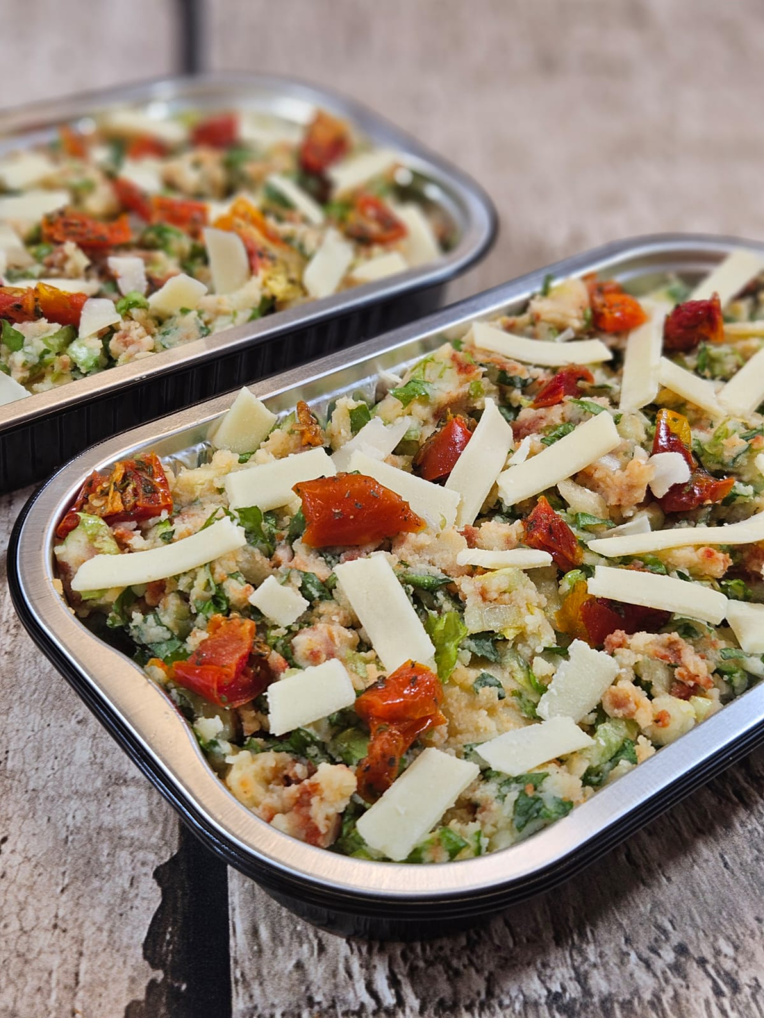Andijviestamppot met rode pesto