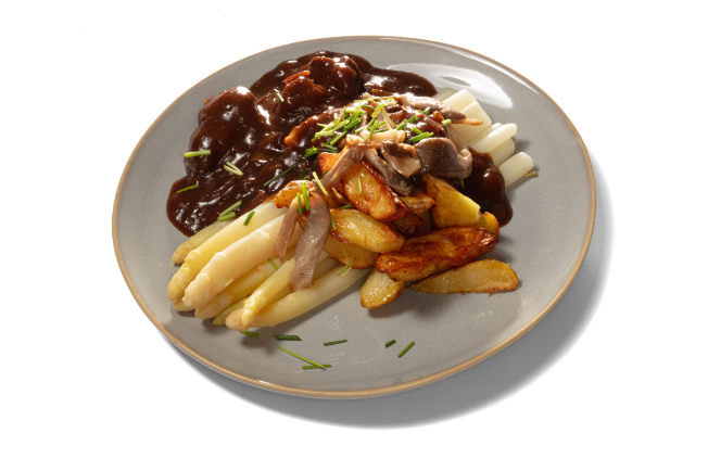 Belgische stoofpot met asperges