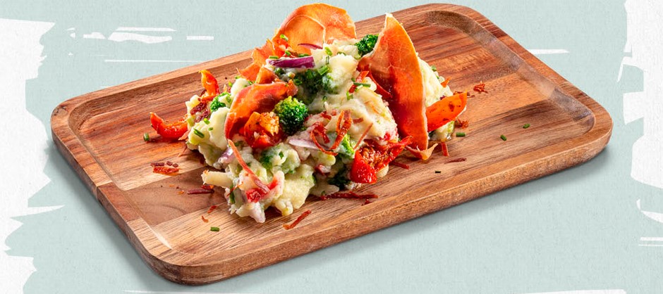 Broccolischotel met parmaham