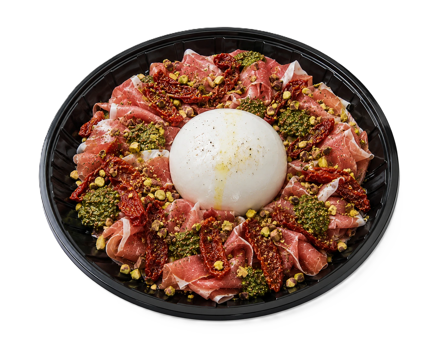 Ham met mozzarella / burrata