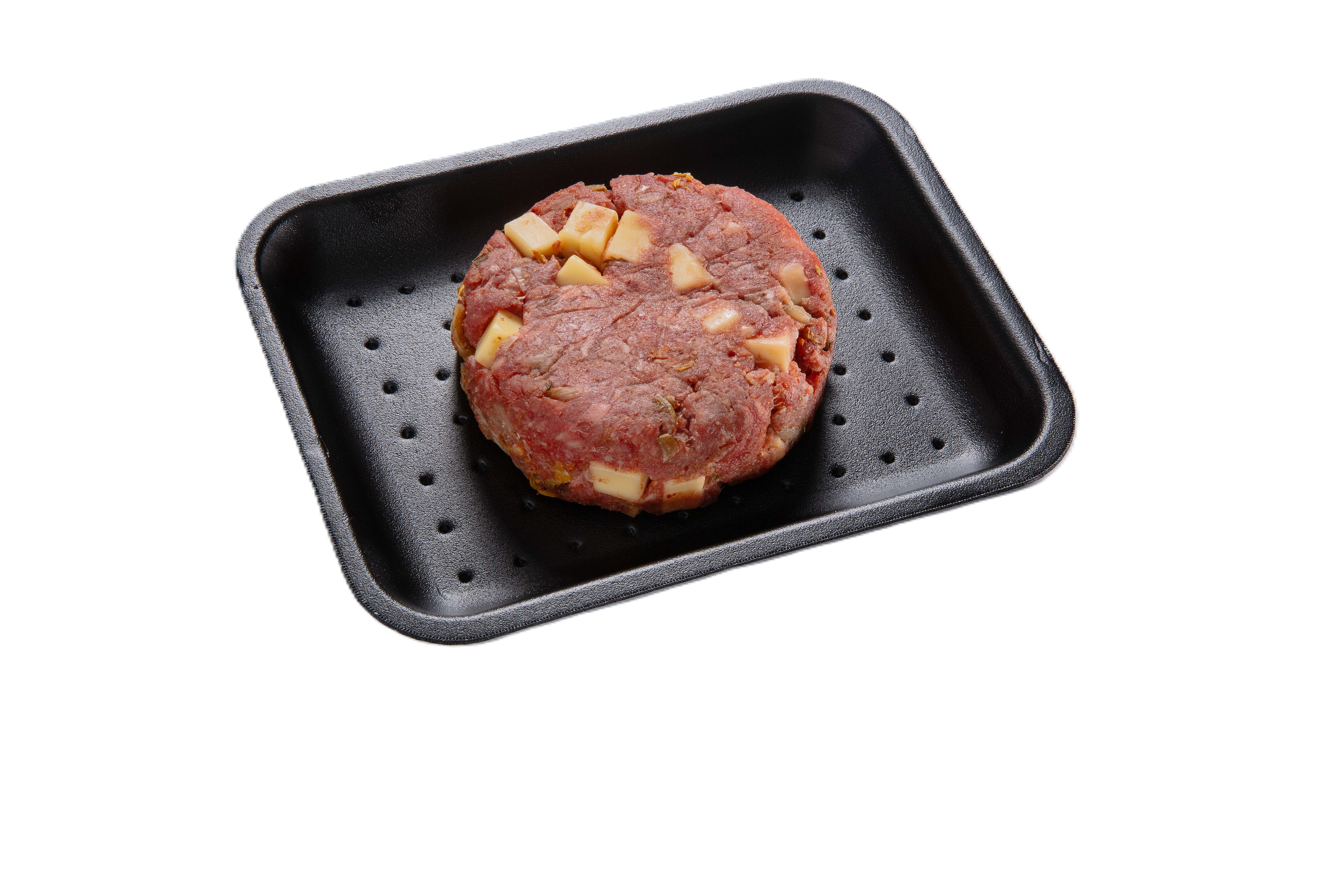 Hamburger met kaas en kimchi