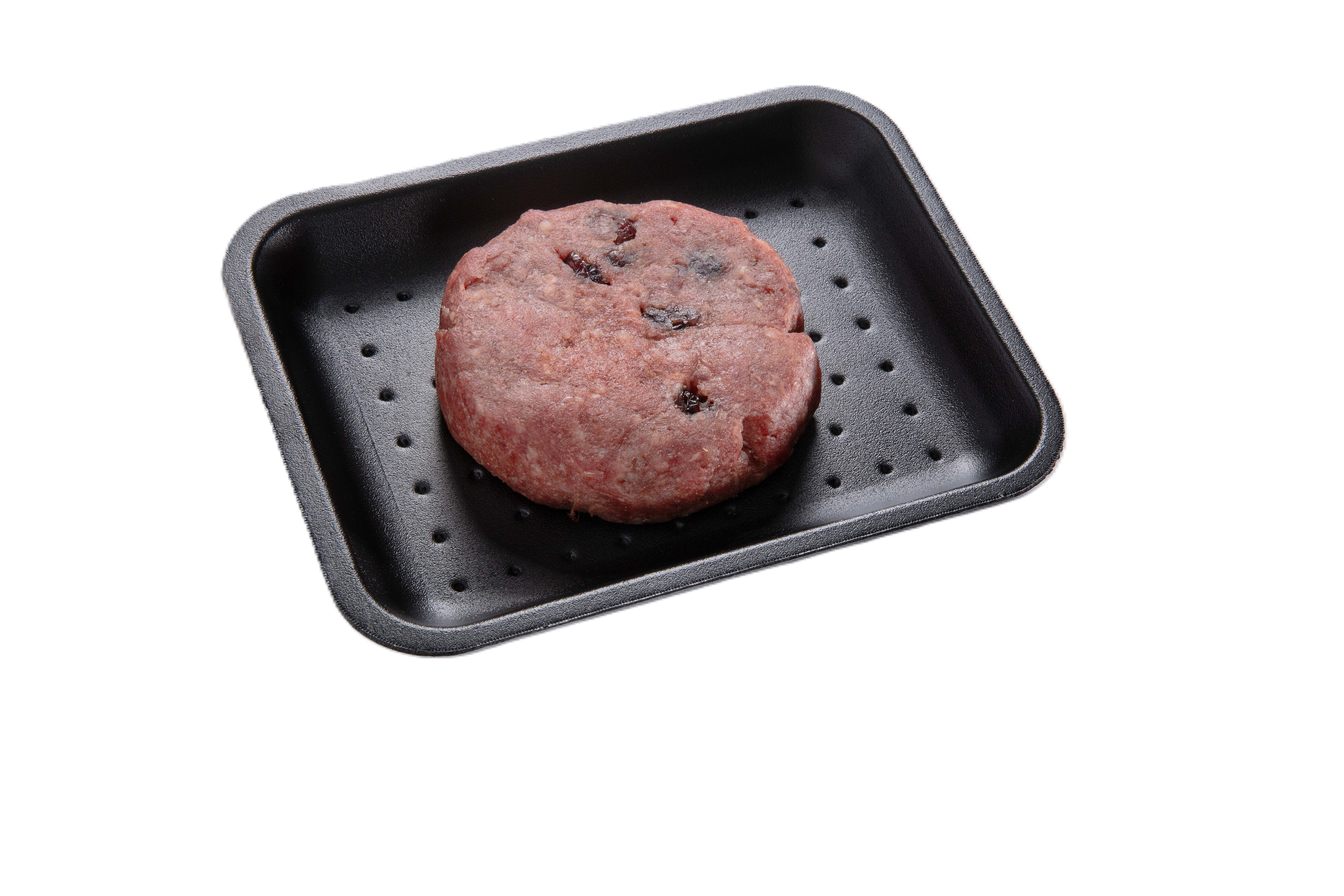 Hamburger met bereide veenbessen