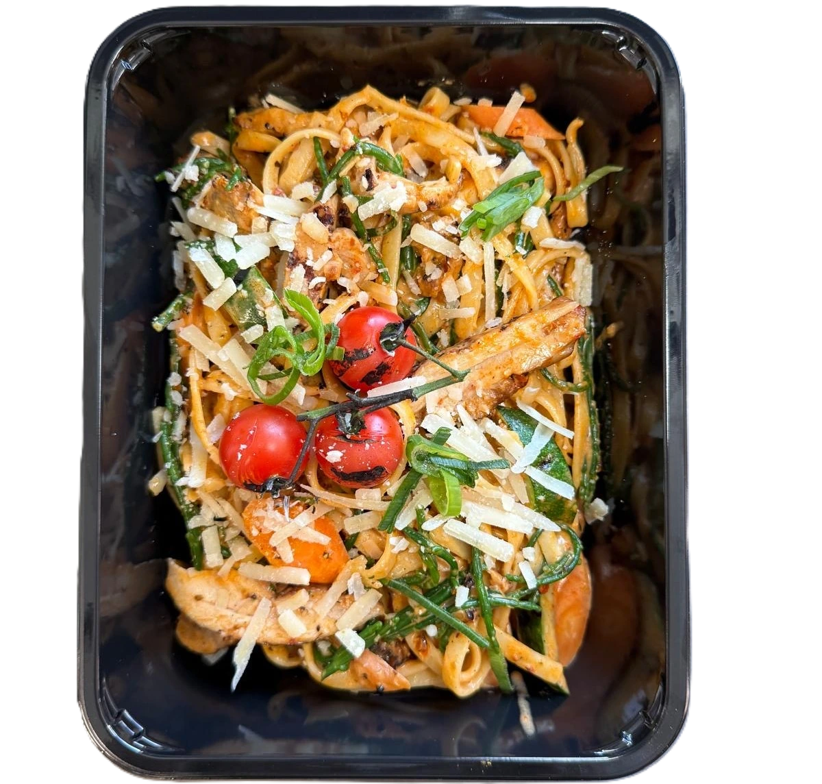 Pasta kip met bruschetta