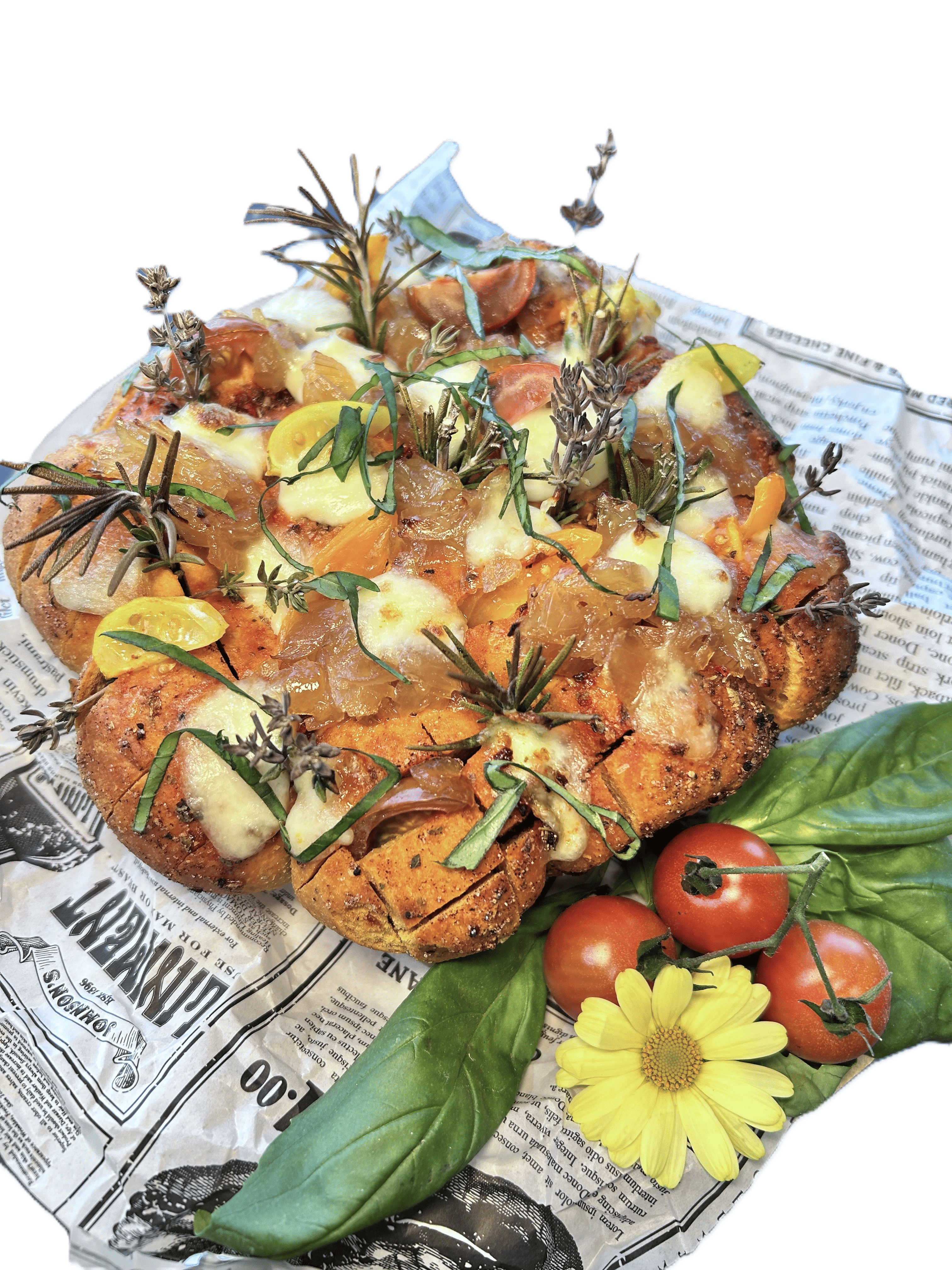 Plukbrood met bruschetta