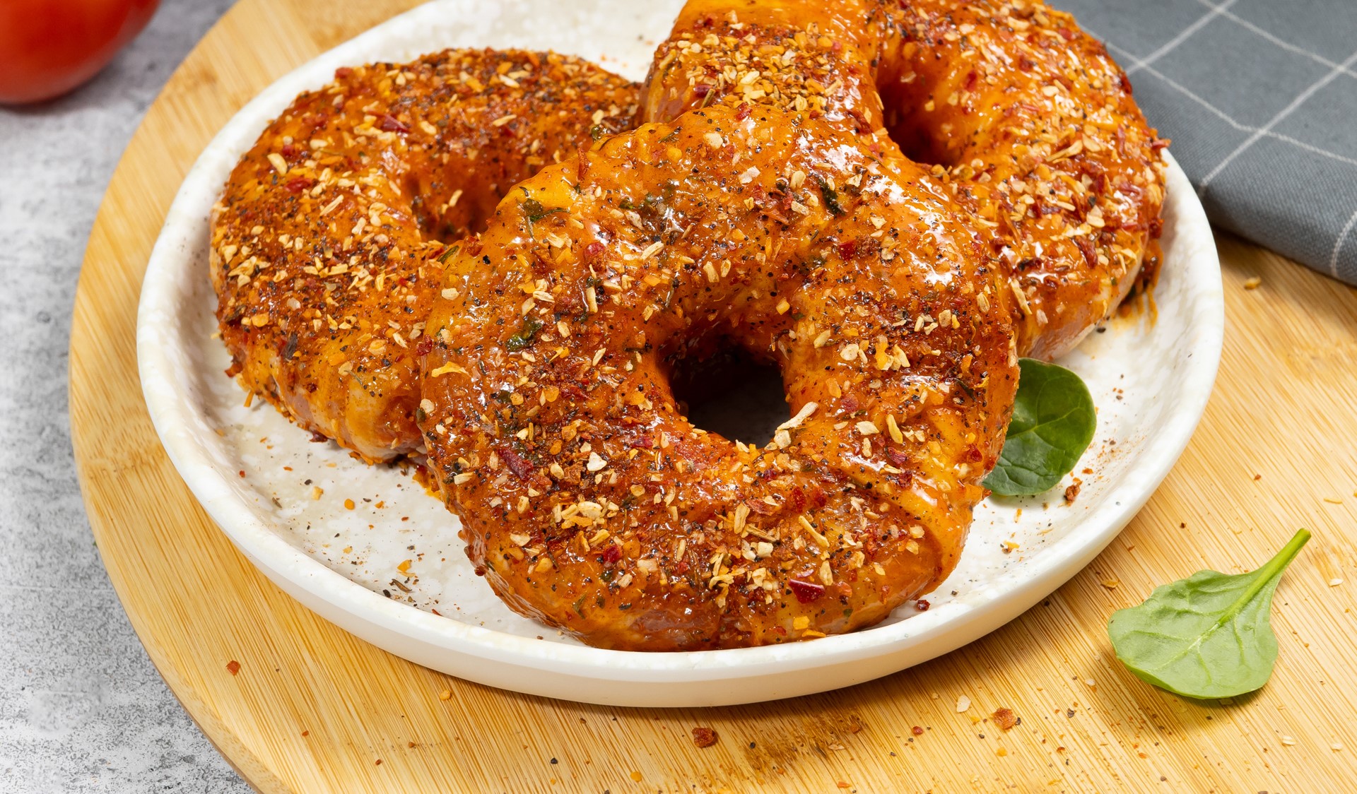onion bacon donut
