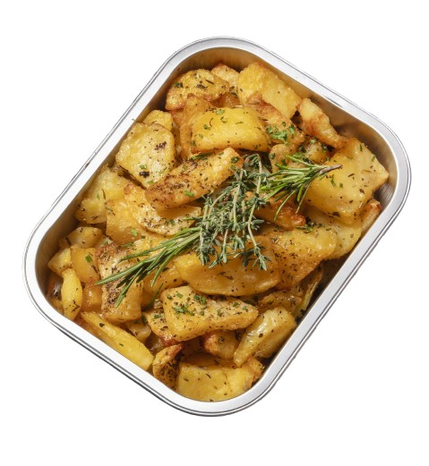 Krokant gebakken aardappelen