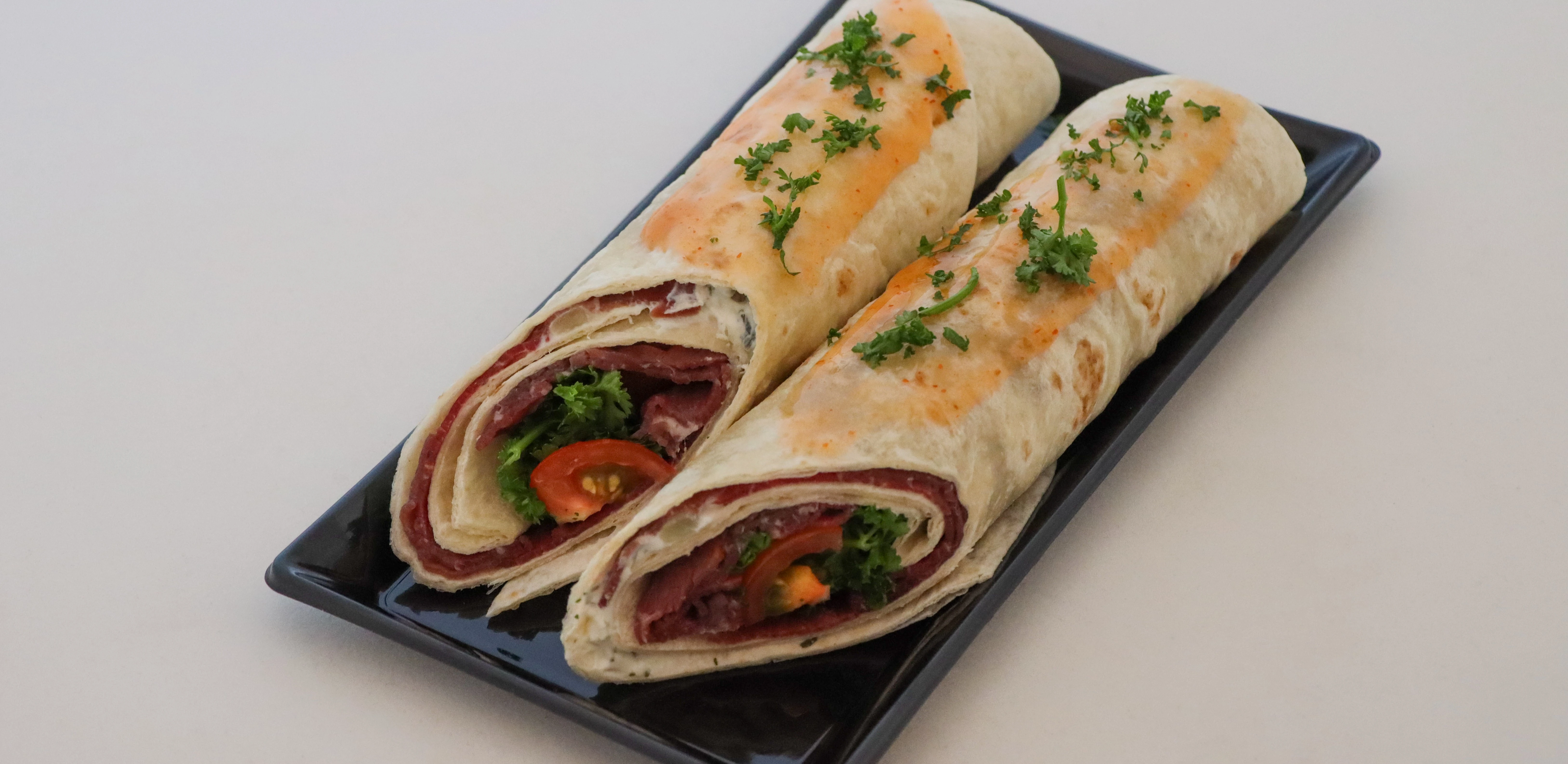 Wrap gerookte biefstuk