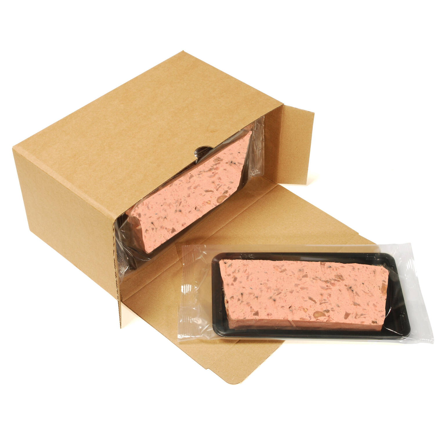 GEVOGELTEPATE MET WHISKY EN APPELTJES 8x150gr PLAKKEN