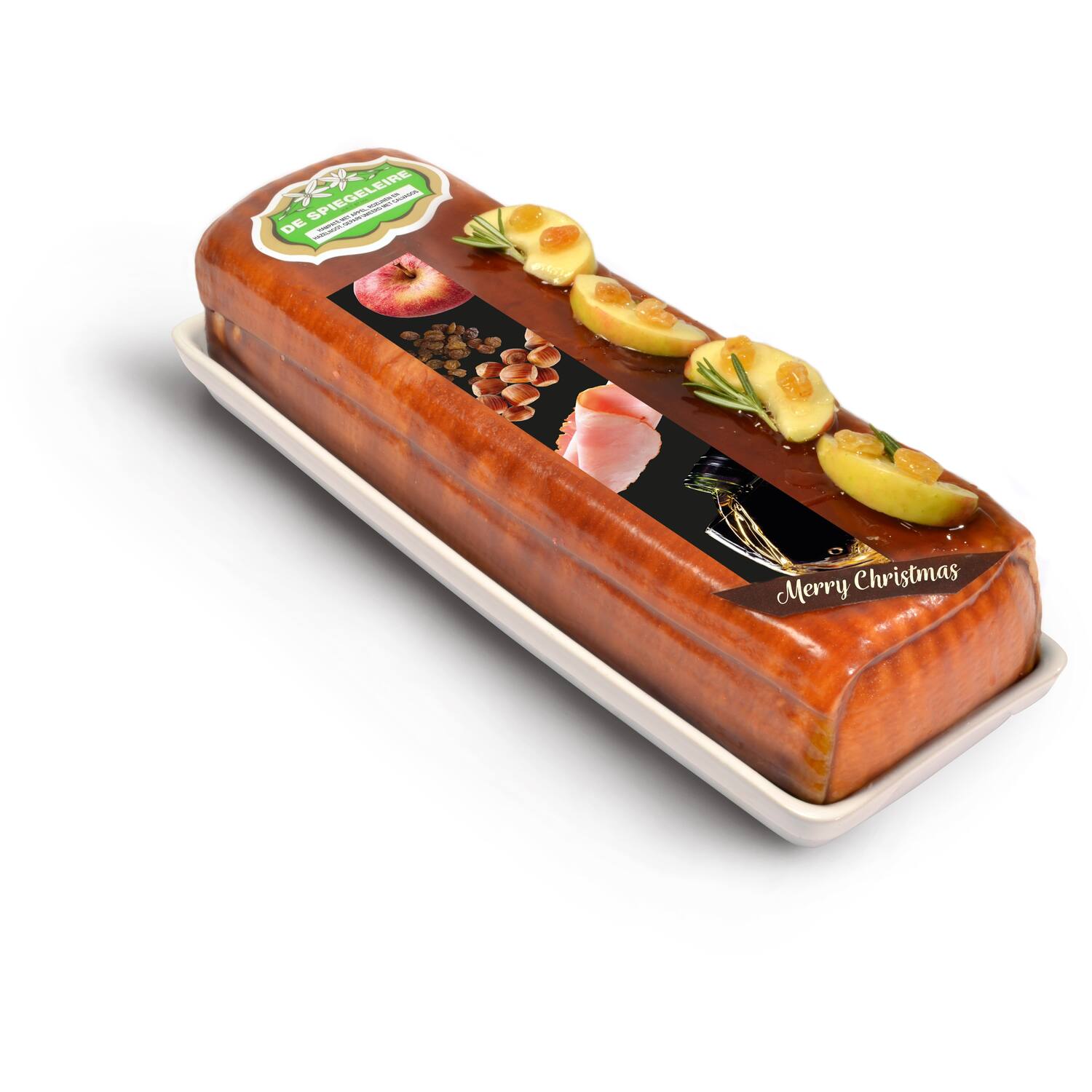 HAMPATE APPEL, ROZIJNEN EN HAZELNOOT 2.6kg BORD