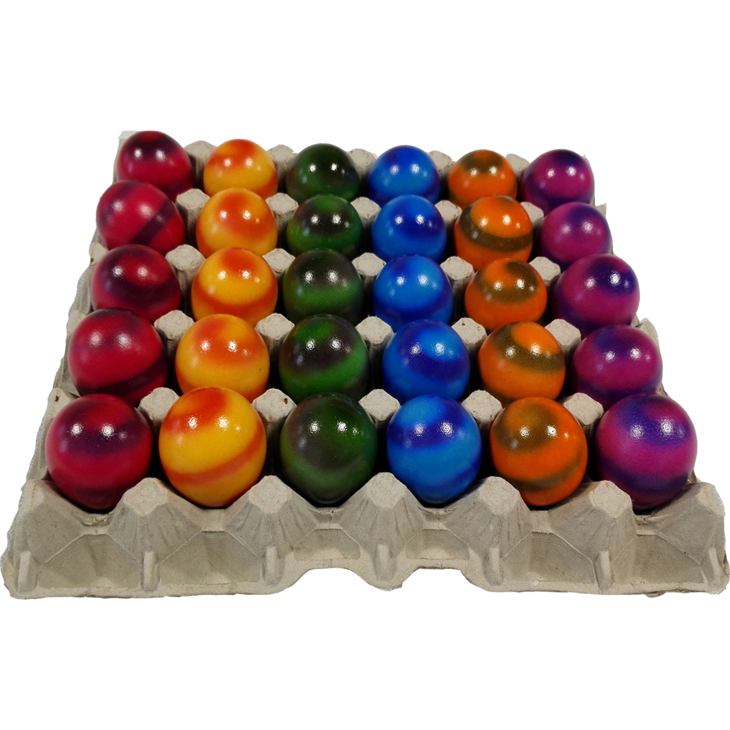GEKLEURDE GEKOOKTE EIEREN  30st