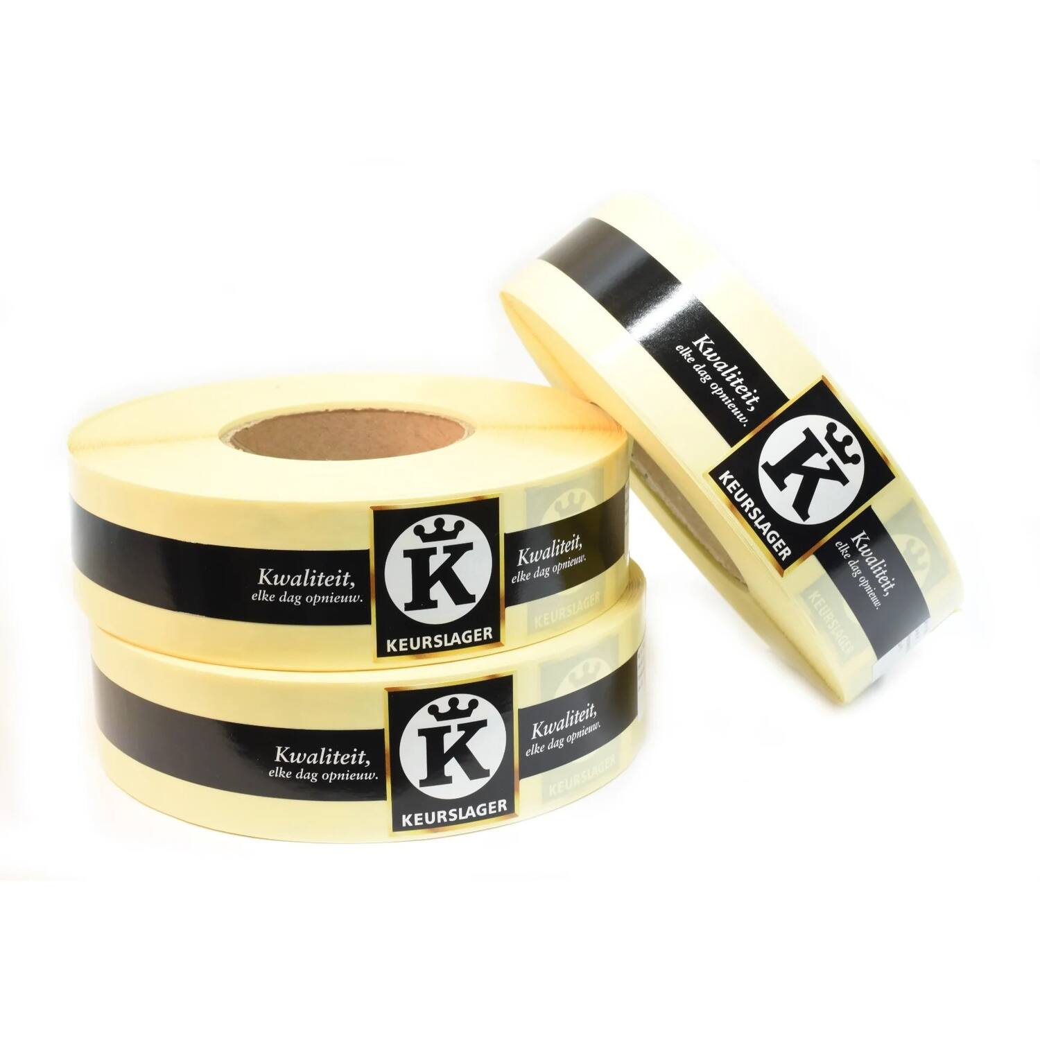 STICKERS 'KEURSLAGER' LANG  500st/rol
