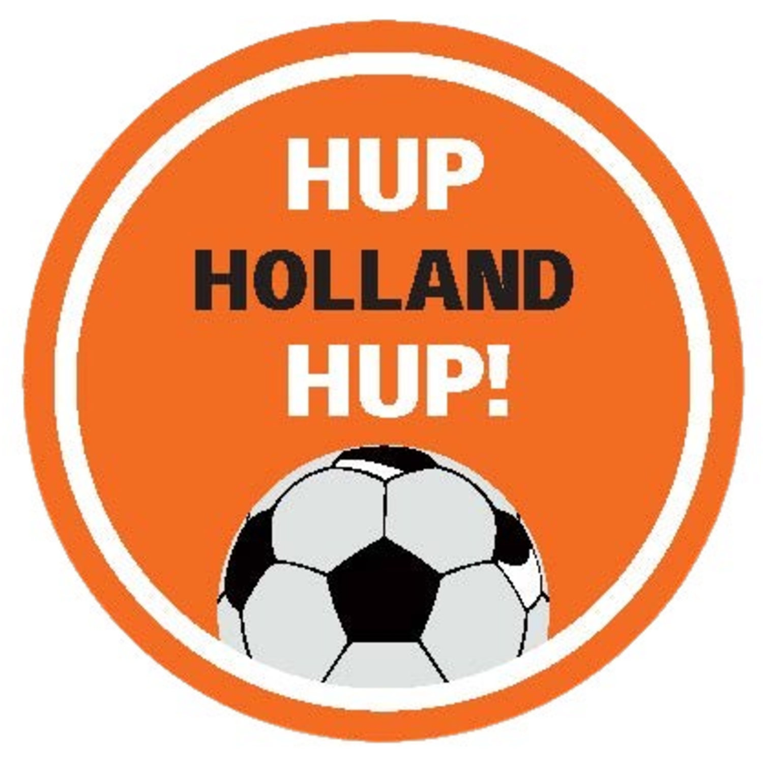 STICKERS 'HUP HOLLAND HUP' 50mm  1000st/rol