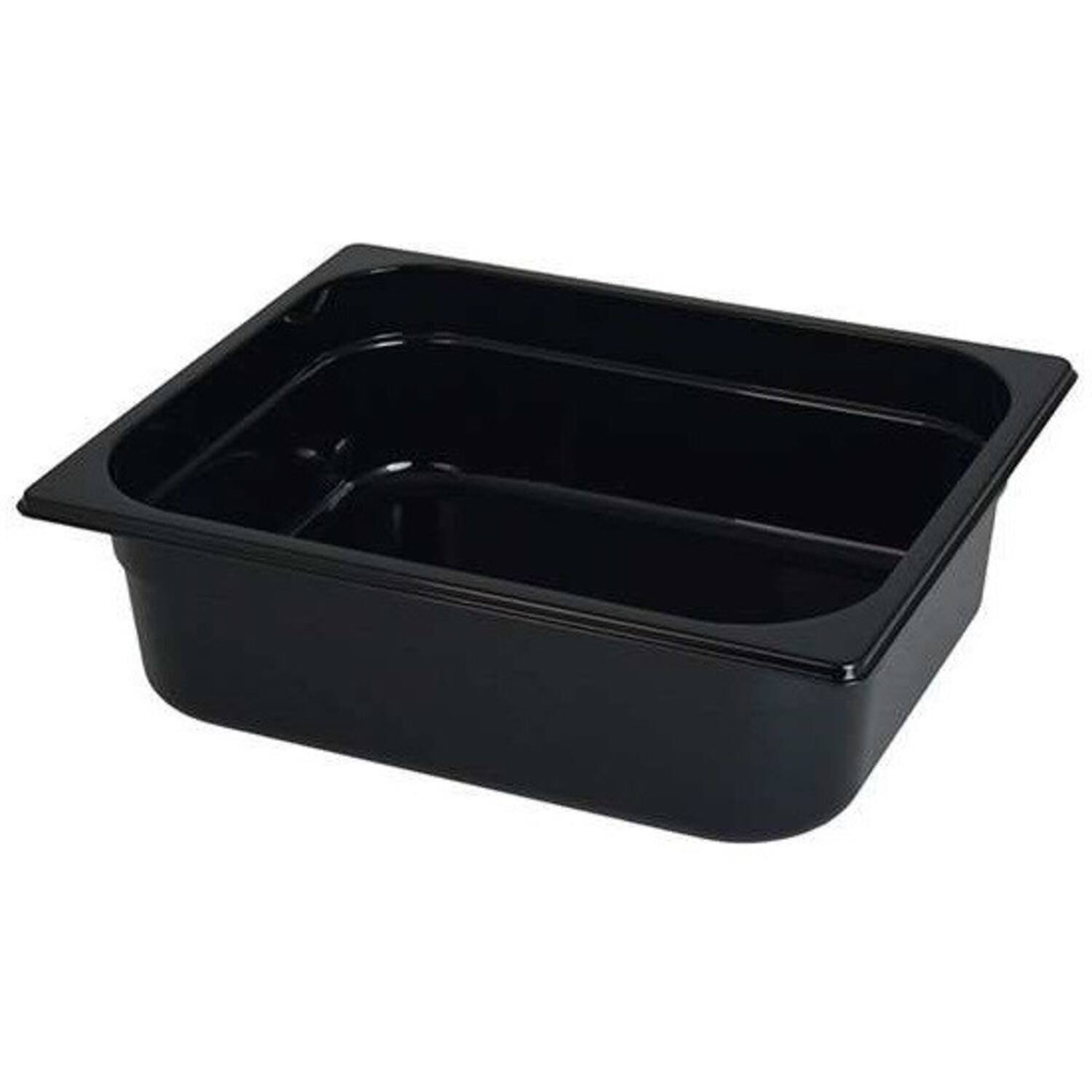 PP GASTRONORM 1/2  32x26 40 hoog  100st  ZWART