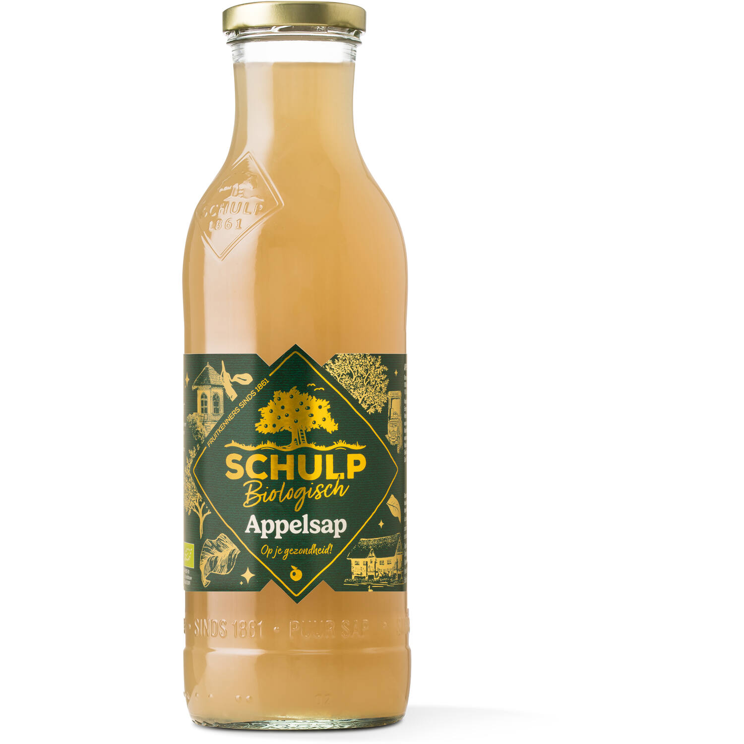 Schulp biologische appelsap winter groen