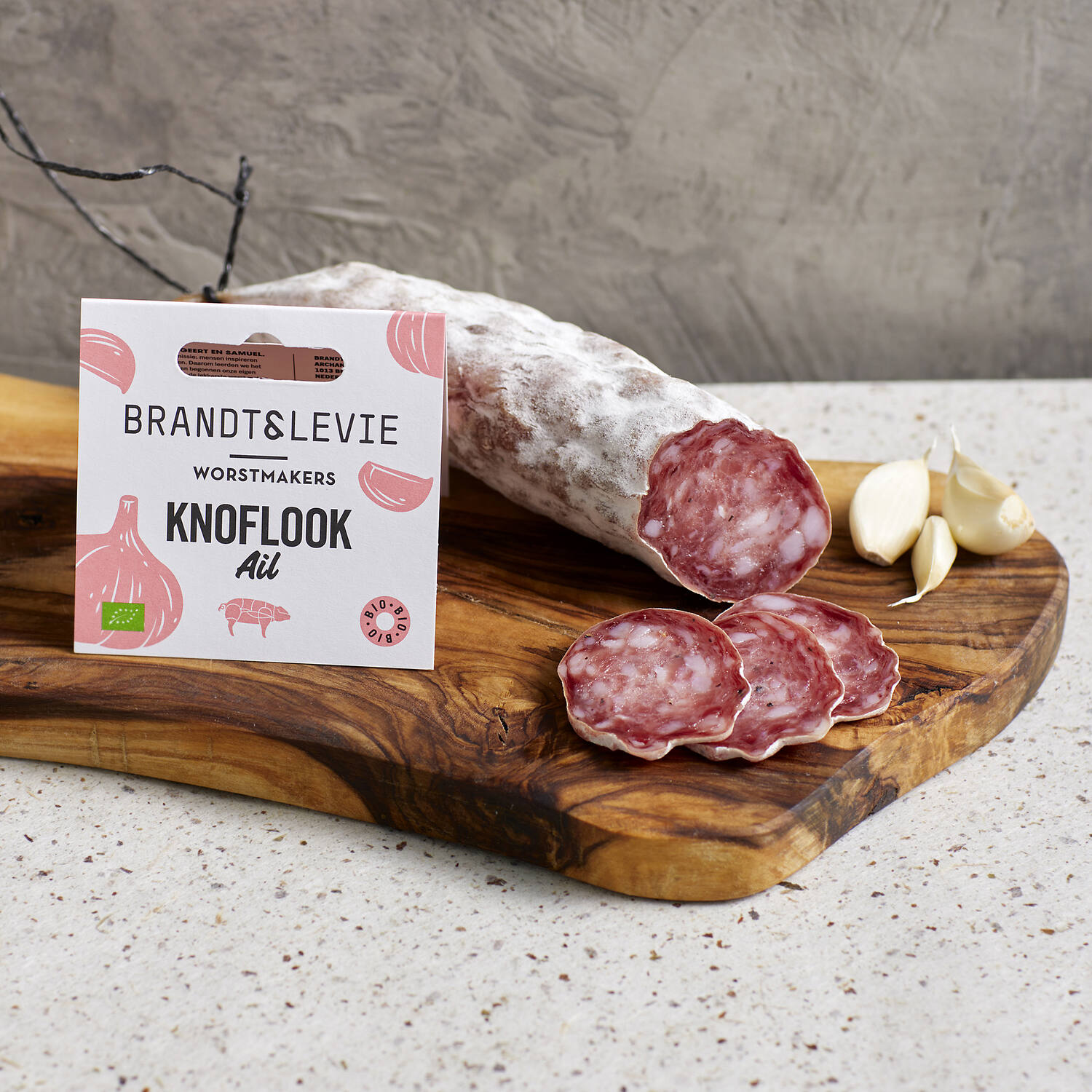 DROGE WORST KNOFLOOK 6x110gr BRANDT&LEVIE