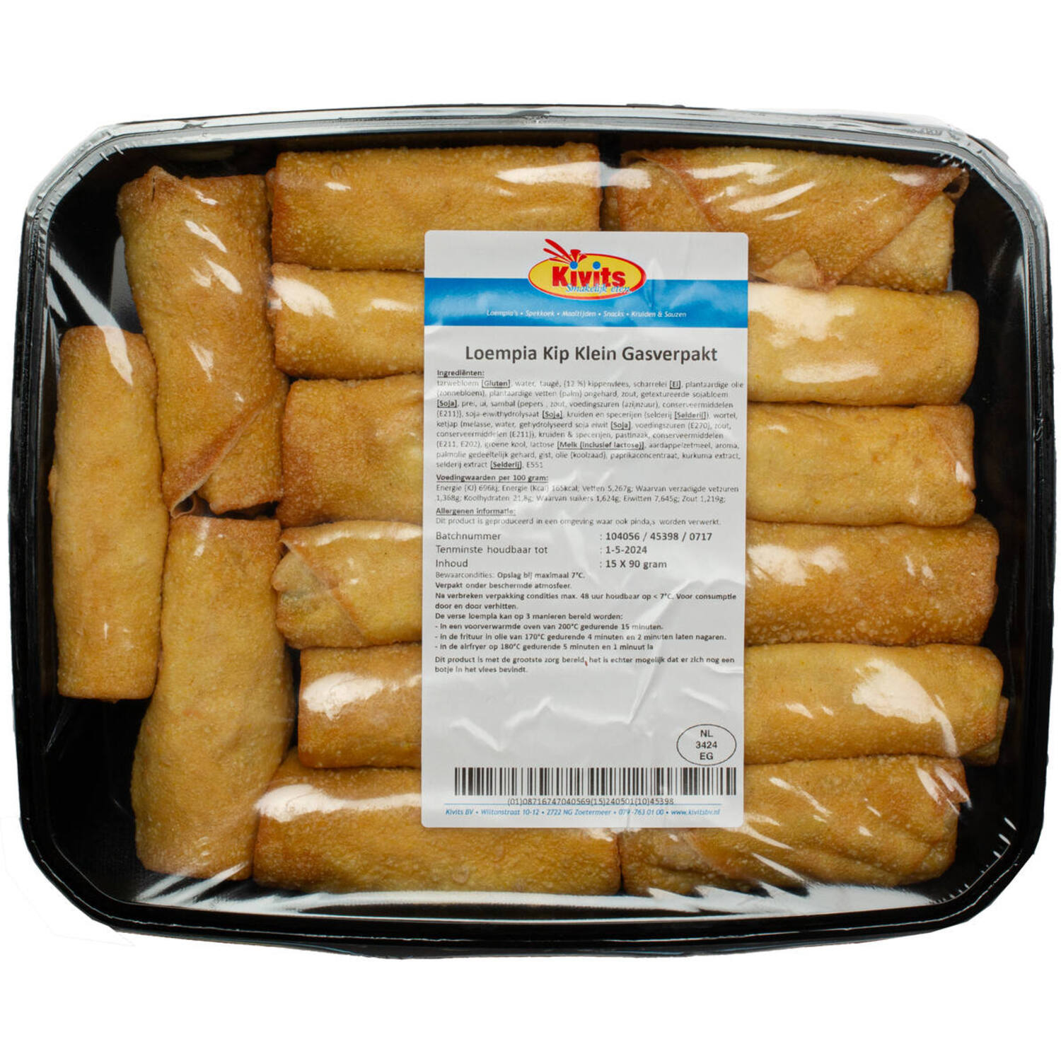 KIP LOEMPIA KLEIN 30x90gr