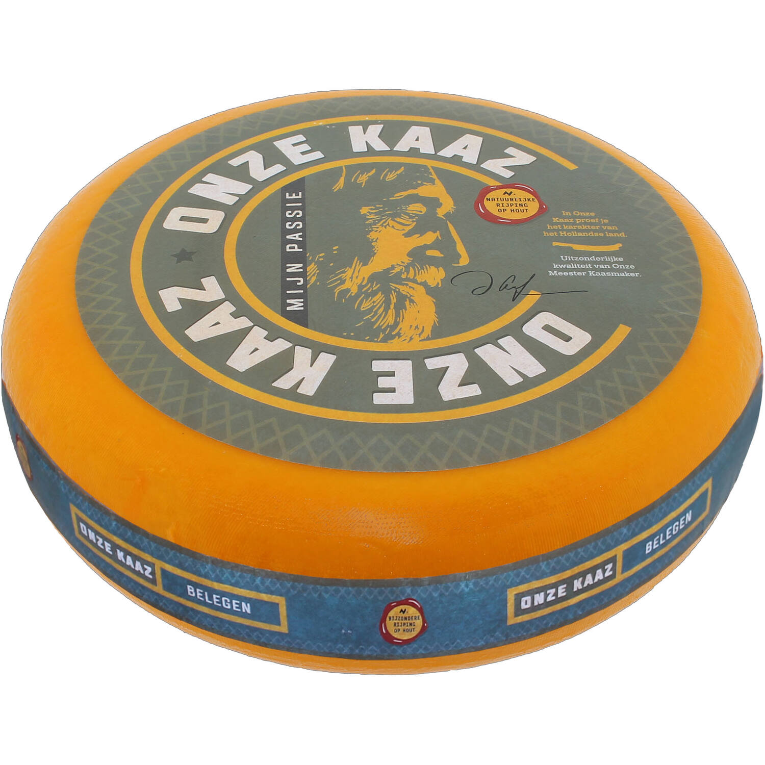 Belegen kaas wiel
