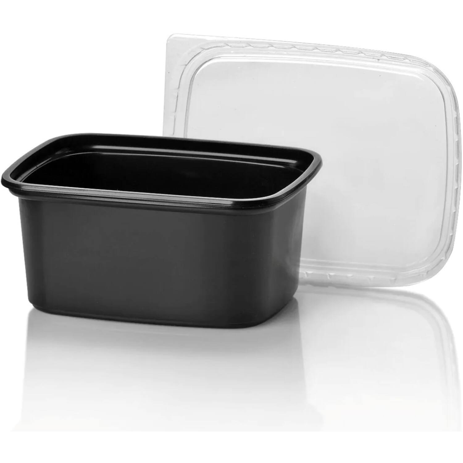 BAKJES RECHTH 300cc ZWART  1000st