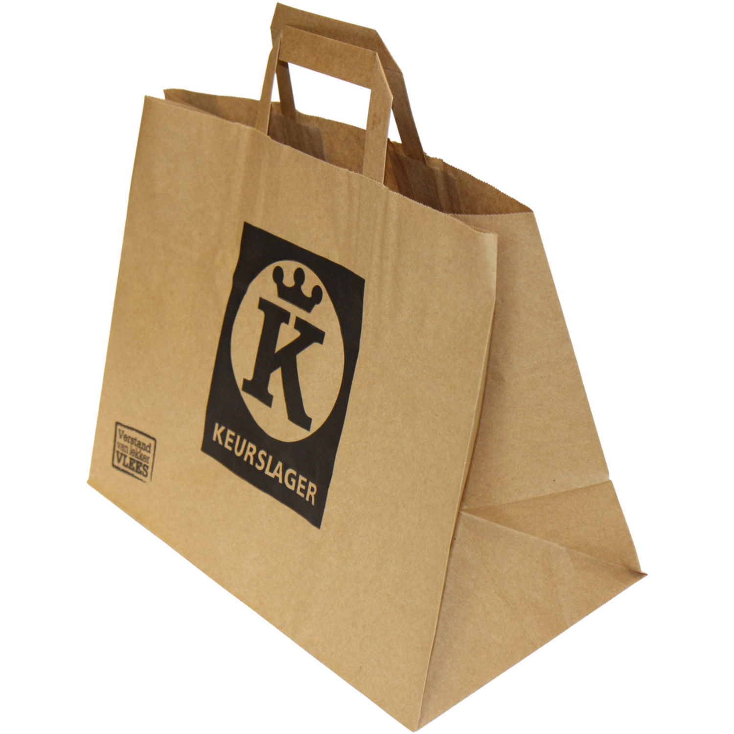 BLOKTAS PAPIER BRUIN KEUR HOOG  26+12 x35 250st