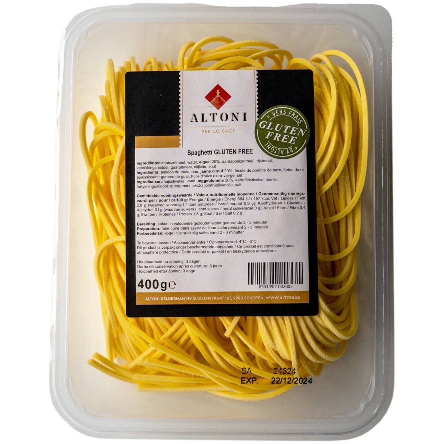 SPAGHETTI GLUTEN VRIJ 400gr