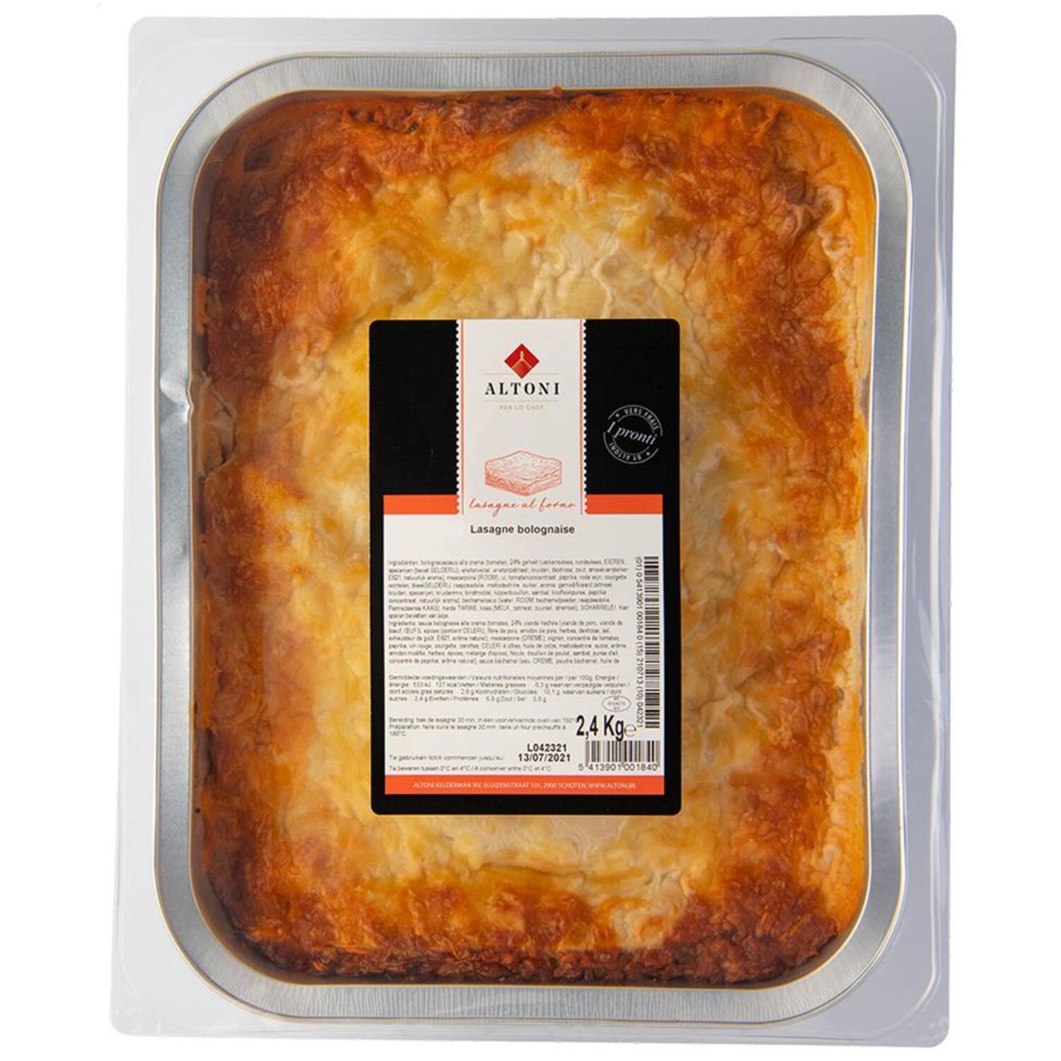 LASAGNE BUTCHER'S BOLOGNAISE 2.4kg