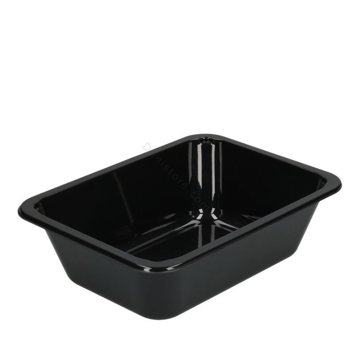 CPET TRAY ZWART 1VAKS 670cc 840st 171x127x50mm