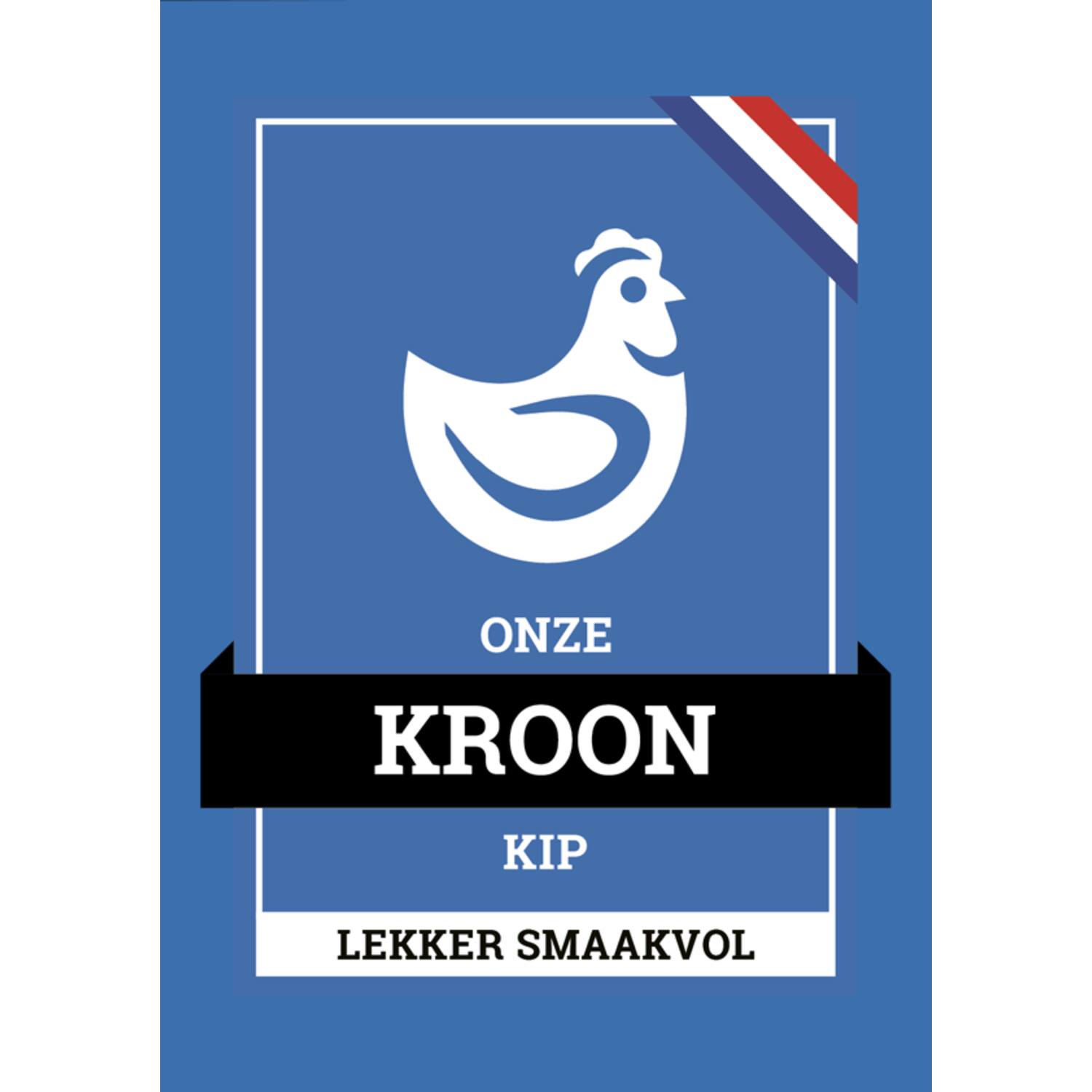 ONZE KROONKIP CONSUMENTENSTICKERS  250st