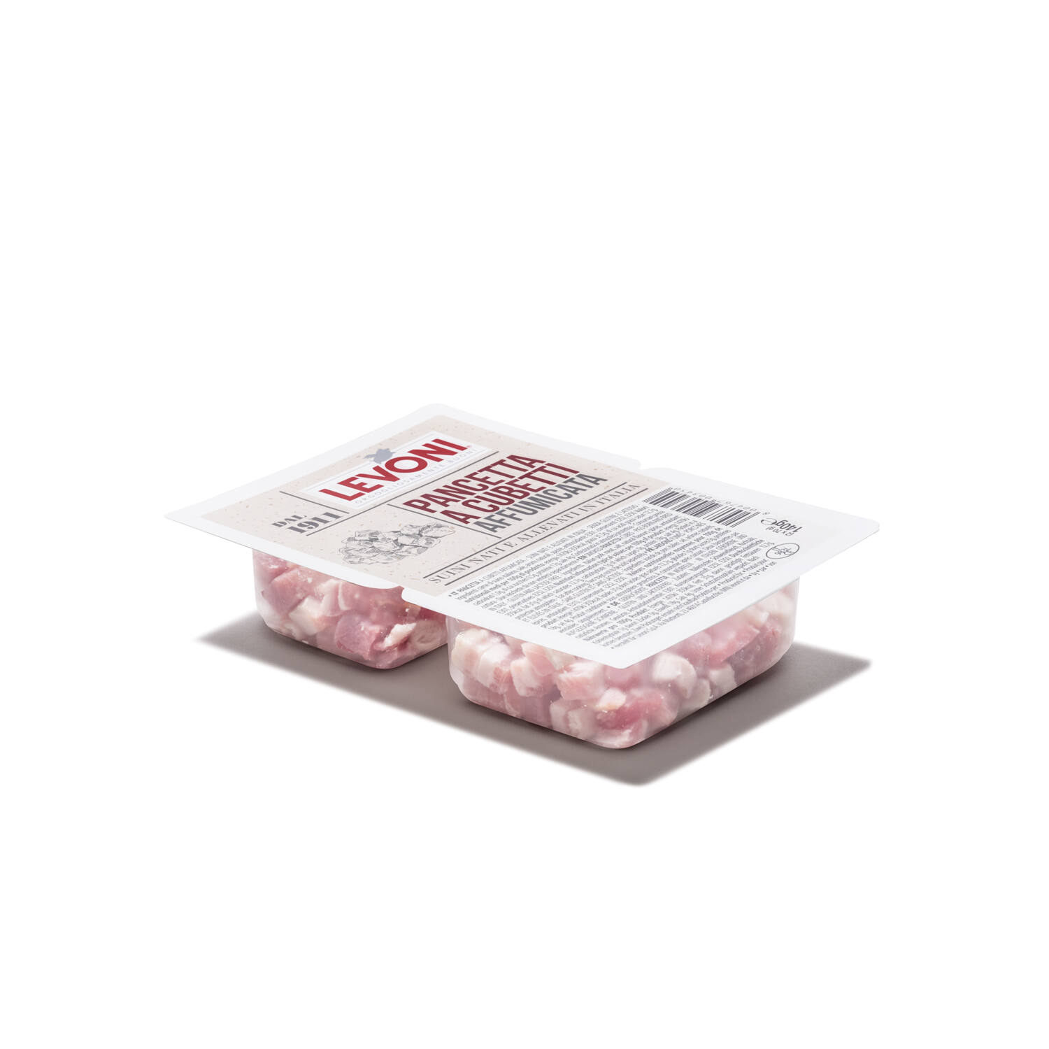 PANCETTA CUBETTI GEROOKT 12x140gr LEVONI