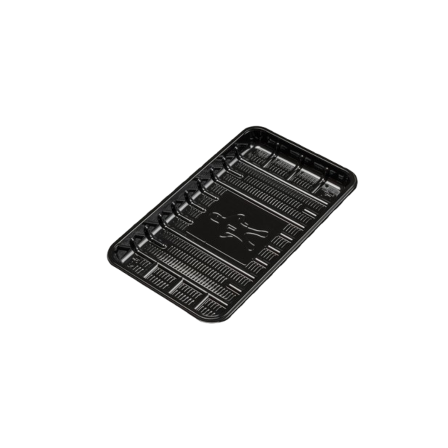 VLEESSCHAAL 73 L ZWART  1000st  230x135x20