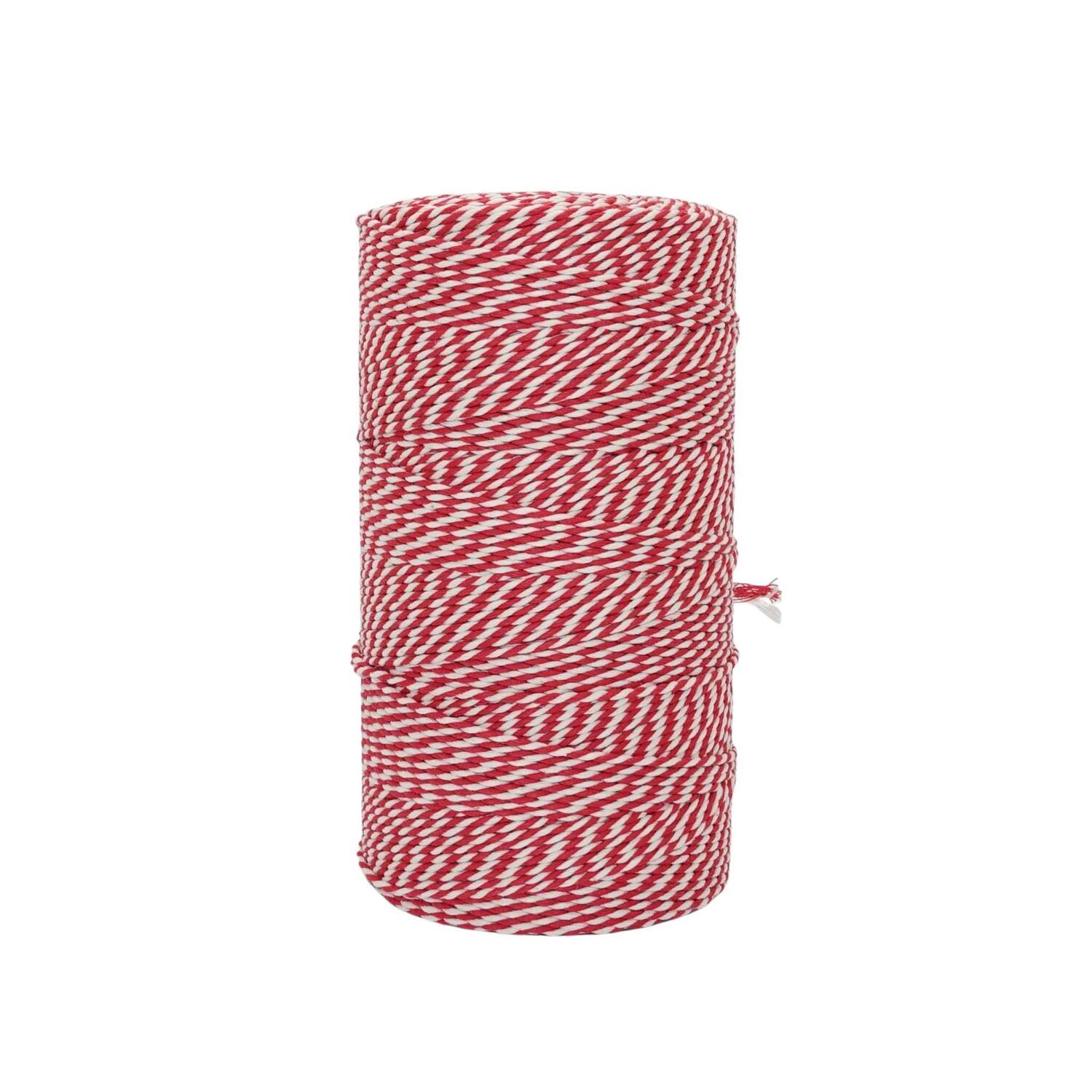 KATOENKOORD ROOD/WIT 24