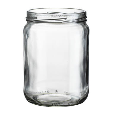 GLAZEN POT+DEKSEL  24x580ml