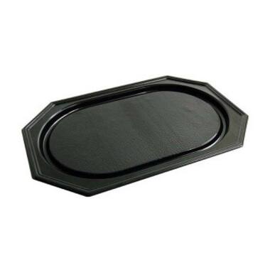 PS 8-HOEKIGE SCHAAL 27cm ZWART  10st