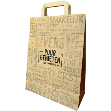 BLOKTAS PAPIER BRUIN GENIETEN 26+12 x35  250st