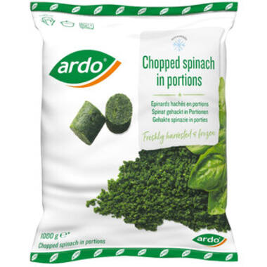 GEHAKTE SPINAZIE PORTIES 50gr 2.5kg (4)