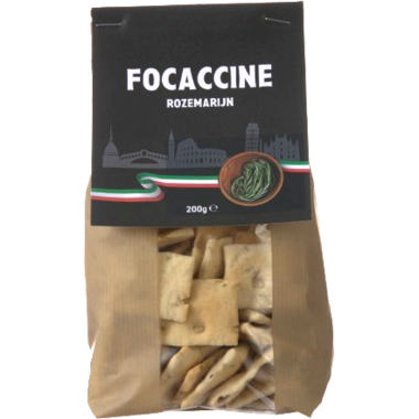 FOCACCINE MET ROZEMARIJN OP NAAM 10x200gr