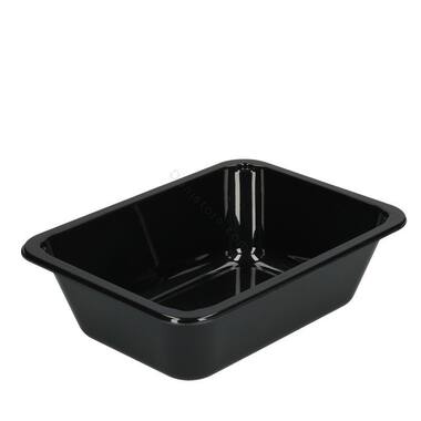 CPET TRAY ZWART 1VAKS 670cc 840st 171x127x50mm