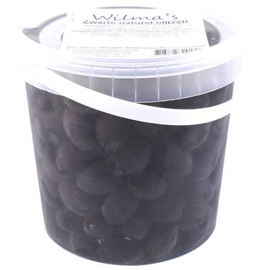 ZWARTE OLIJF NATUREL IN OLIE  1kg