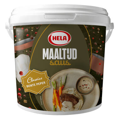 MAALTIJDSAUS BONTE PEPER 2.6kg HELA