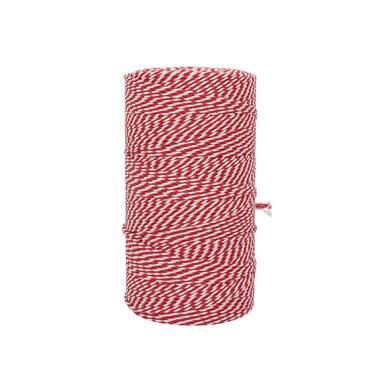 KATOENKOORD ROOD/WIT 24