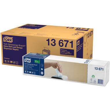 TORK XPRESSNAP DISPENSER SERVET 2-laags 1/2-vouw WIT 200x5x8