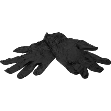 NITRIL HANDSCHOEN ZWART LARGE 100st POEDERVRIJ EXTRA STRONG
