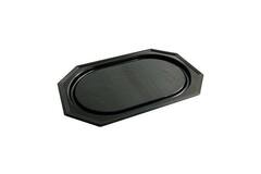 PS 8-HOEKIGE SCHAAL 27cm ZWART  10st