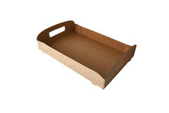 INZETSCHAAL 46cm  10st  BRUIN ECO