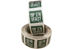 stickers op z´n verst maaltijd