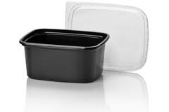 BAKJES RECHTH 300cc ZWART  1000st