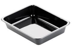 CPET TRAY ZWART 1VAKS 1200cc 300st 226x176x43mm