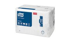 TORK LUNCHSERVET WIT 33x33cm 1-laags 8x500st